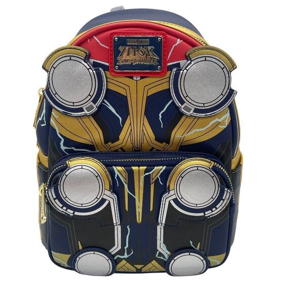 Loungefly Marvel Thor Love & Thunder Cosplay Mini Backpack Glow in Dark New - Picture 3 of 10